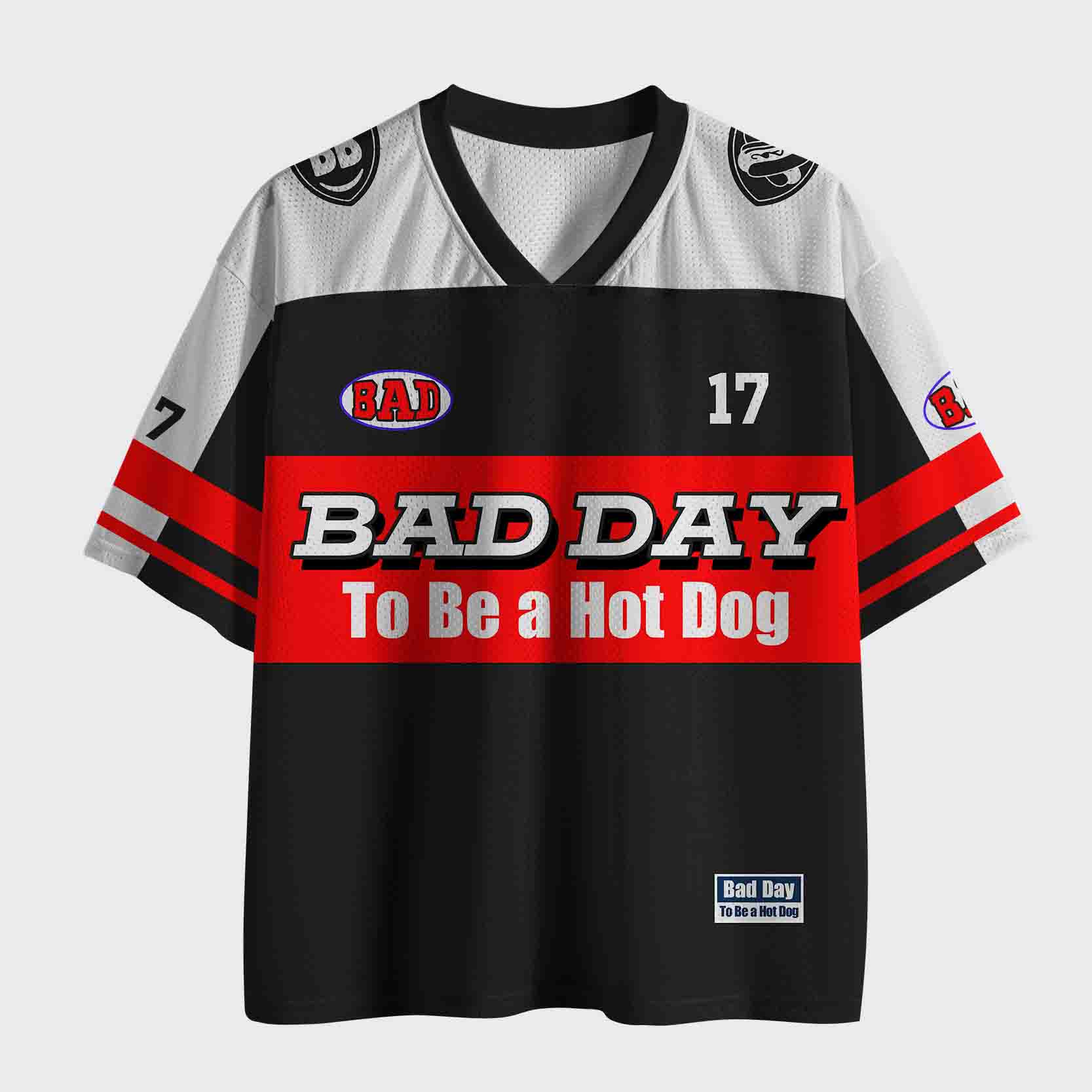 Personalized Bad Day To Be a Hot Dog Mesh Jersey