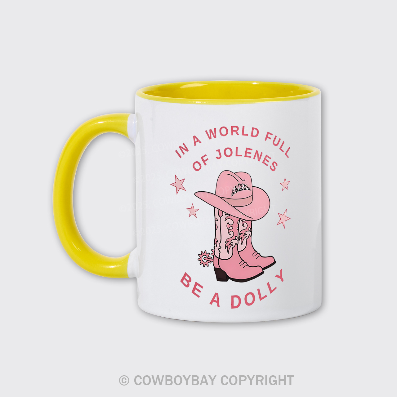  Pink Cowboy Hat And Boots Mug