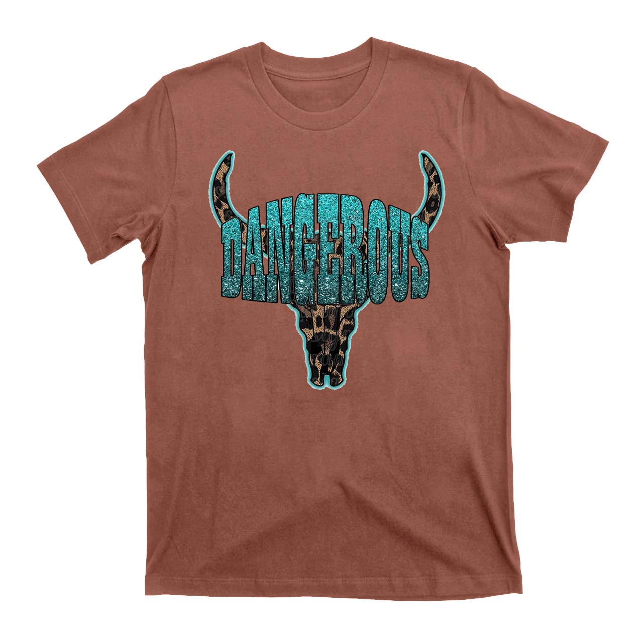 Dangerous Leopard Bull Head Cowboys T-Shirts