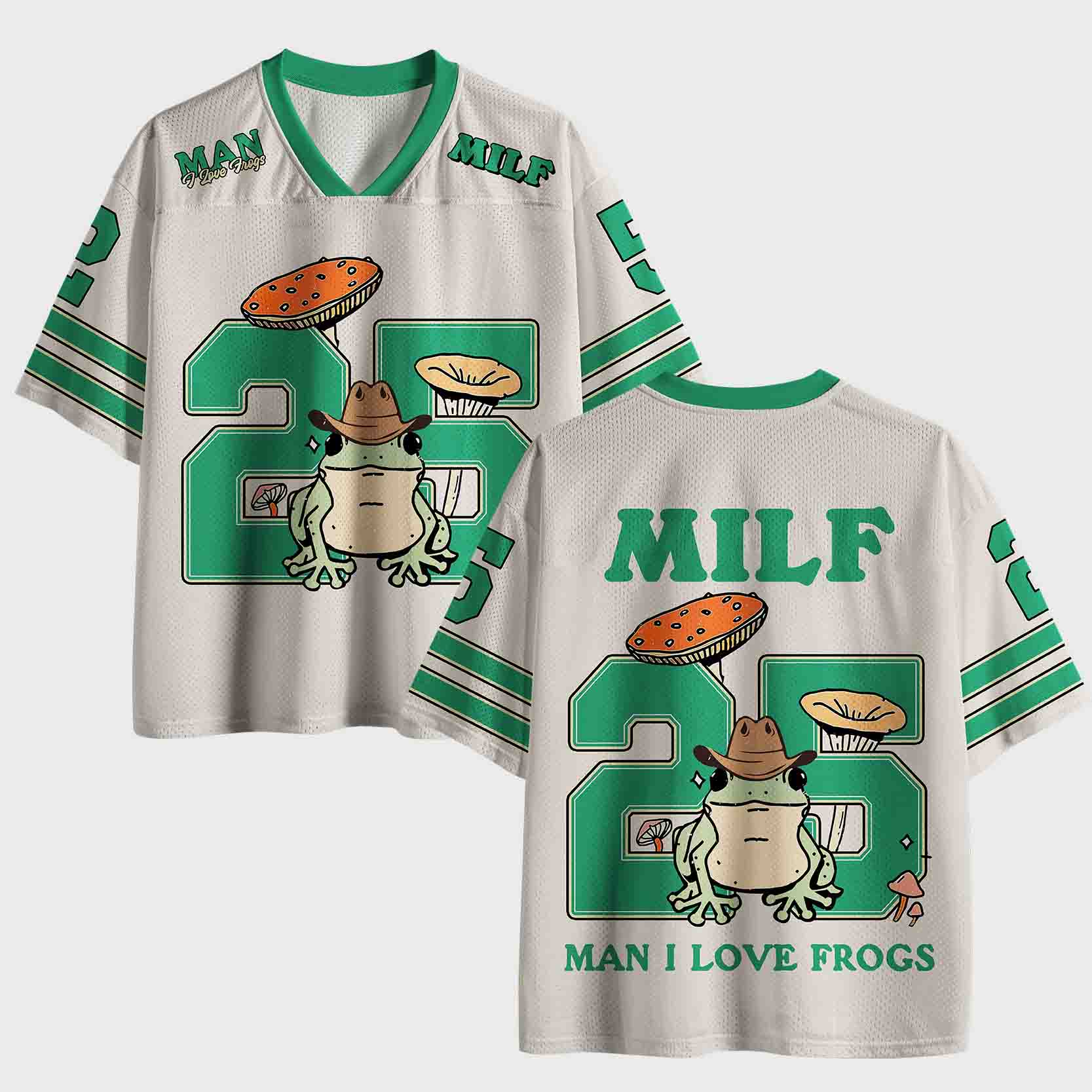 Personalized I Love Frogs Mesh Jersey