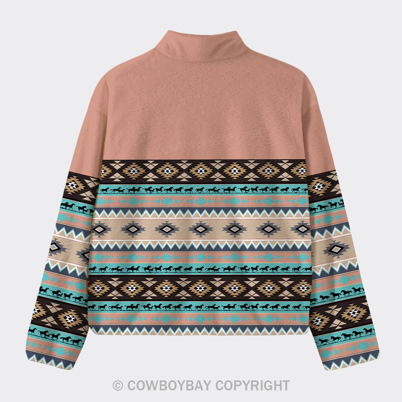 Aztec Pattern Design Fleece Jacket_2