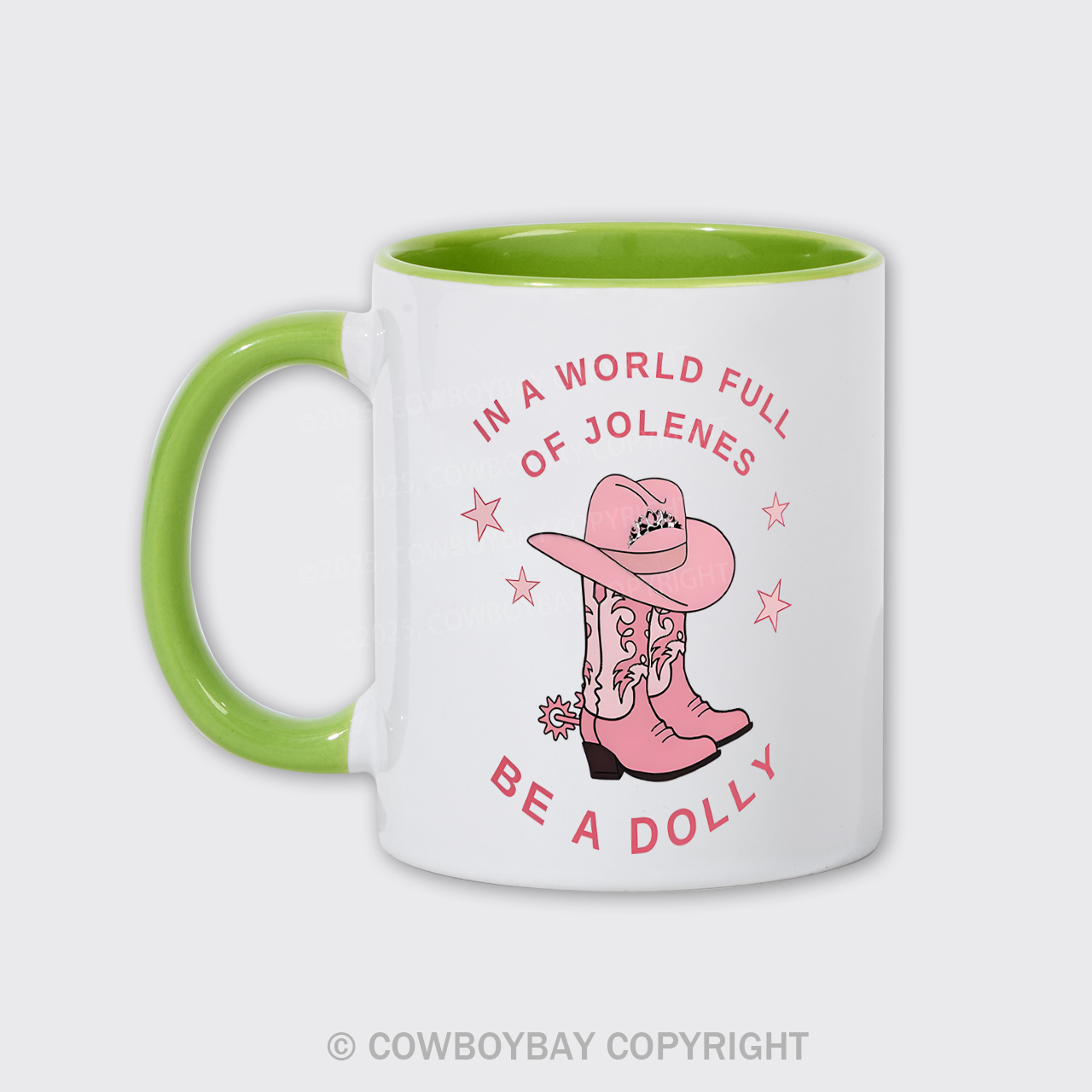  Pink Cowboy Hat And Boots Mug
