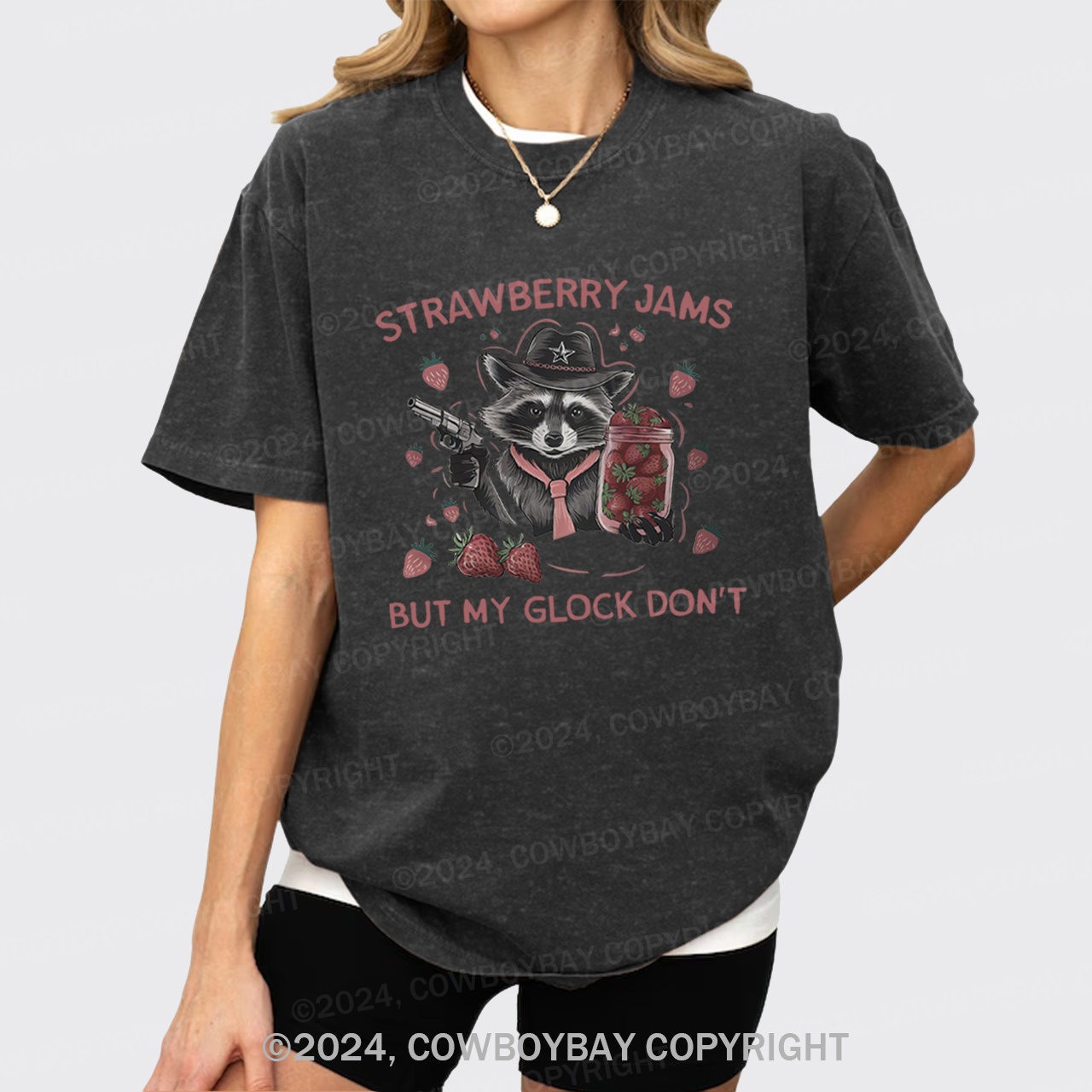 Strawberry Jams,But My Glock Don't Garment-dye Tees