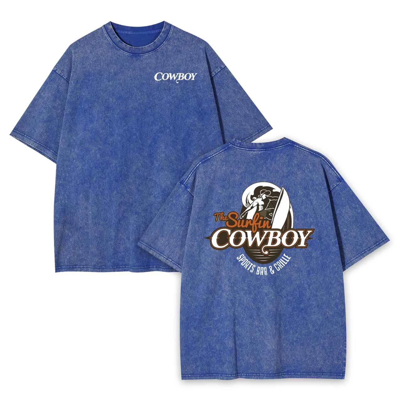 The Surfing Cowboy Garment-dye Tees