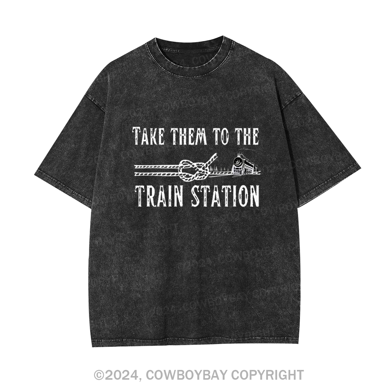 Take Them To The Train Station Garment-dye Tees