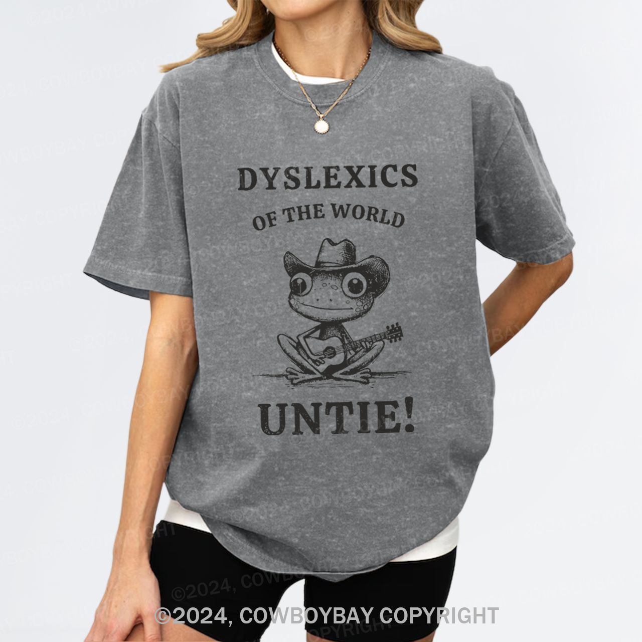 Dyslexics Of The World Untie Garment-dye Tees