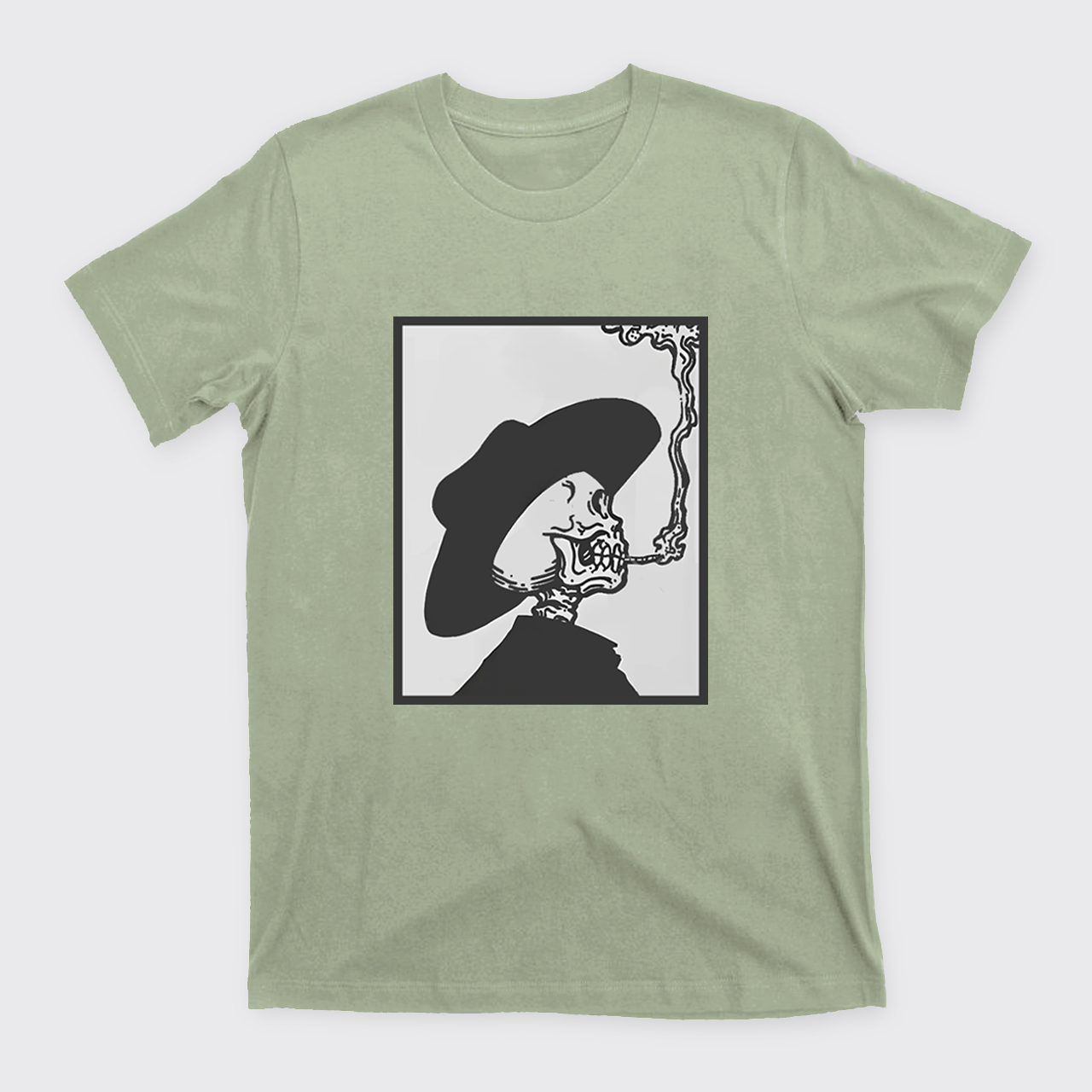 Smoking Cowboy Skeleton T-Shirts