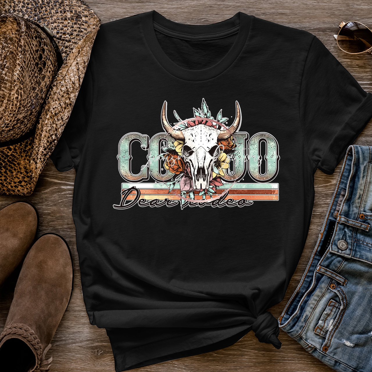 Western Boho Dear Rodeo T-Shirts