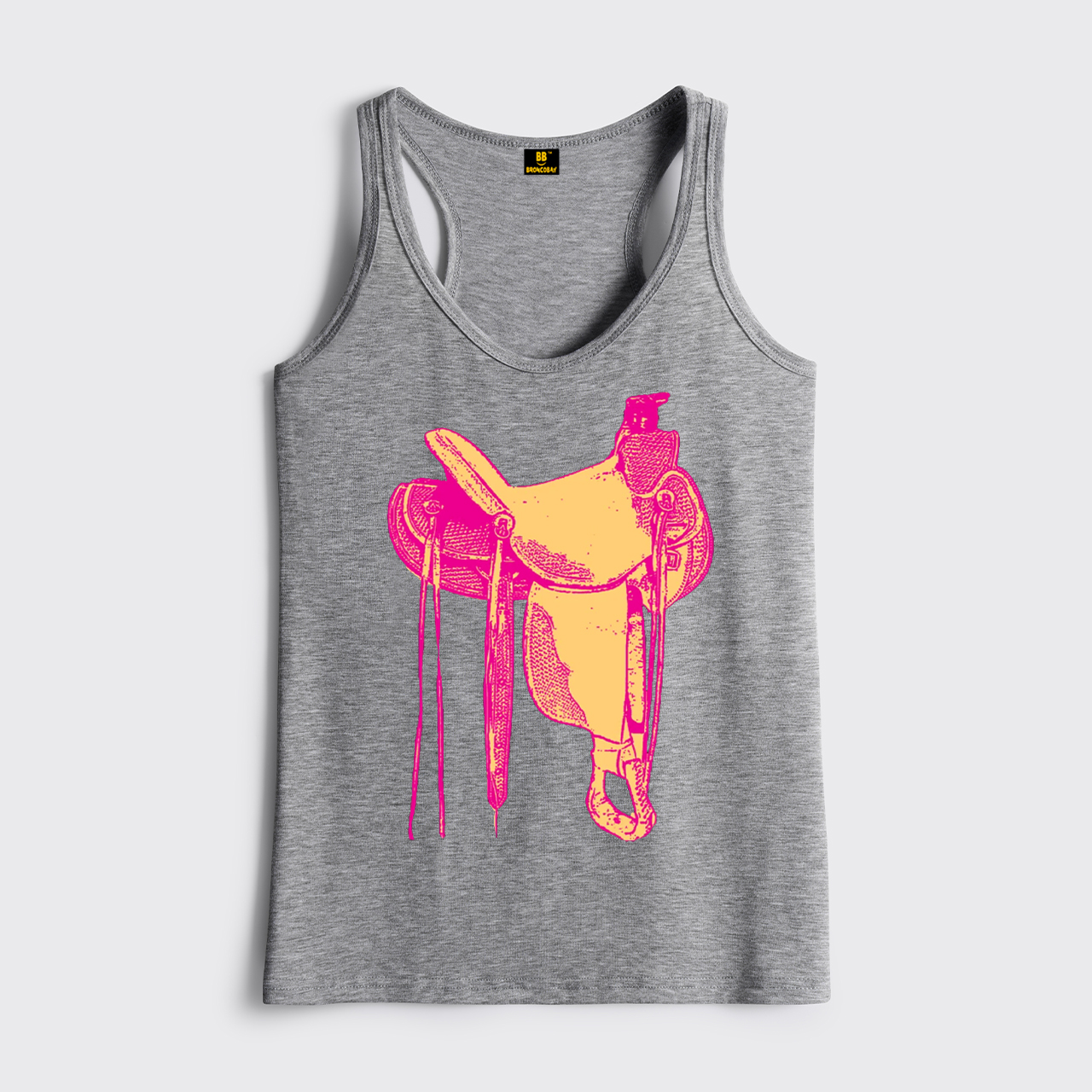 Western Pink Saddle Classic Tanks