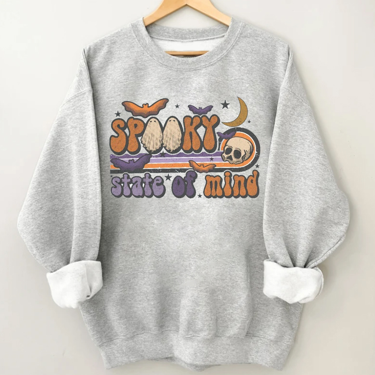 Spooky State Of Mind Western Ghost Sweatshirt