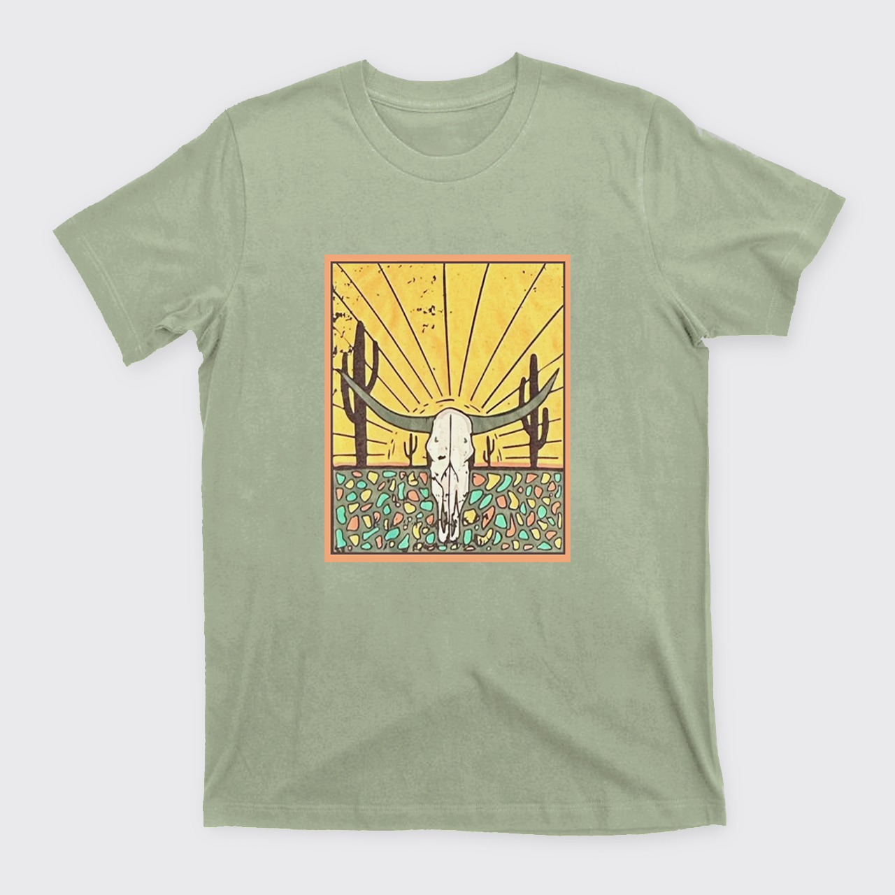 Wild Cow Skull T-Shirts