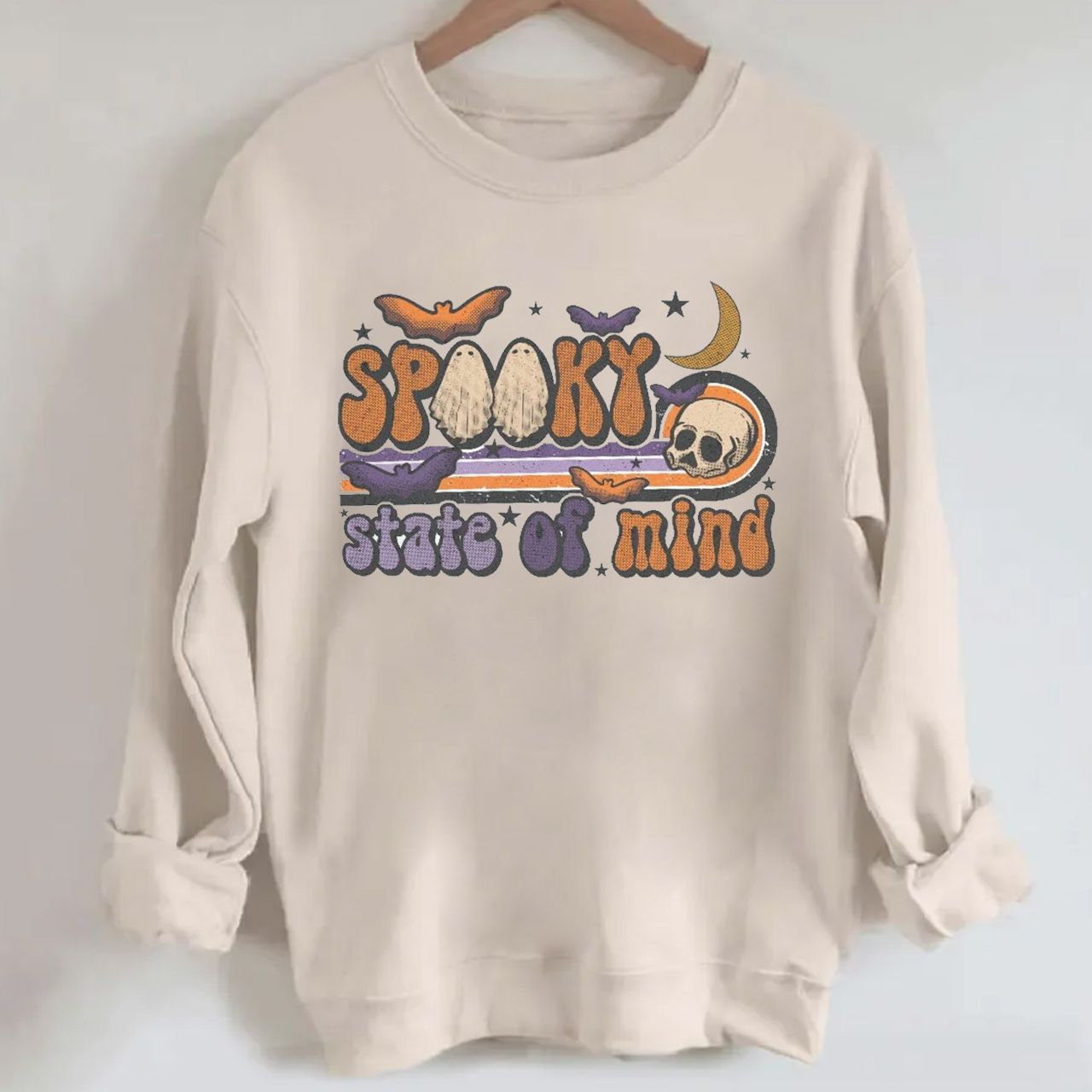 Spooky State Of Mind Western Ghost Sweatshirt