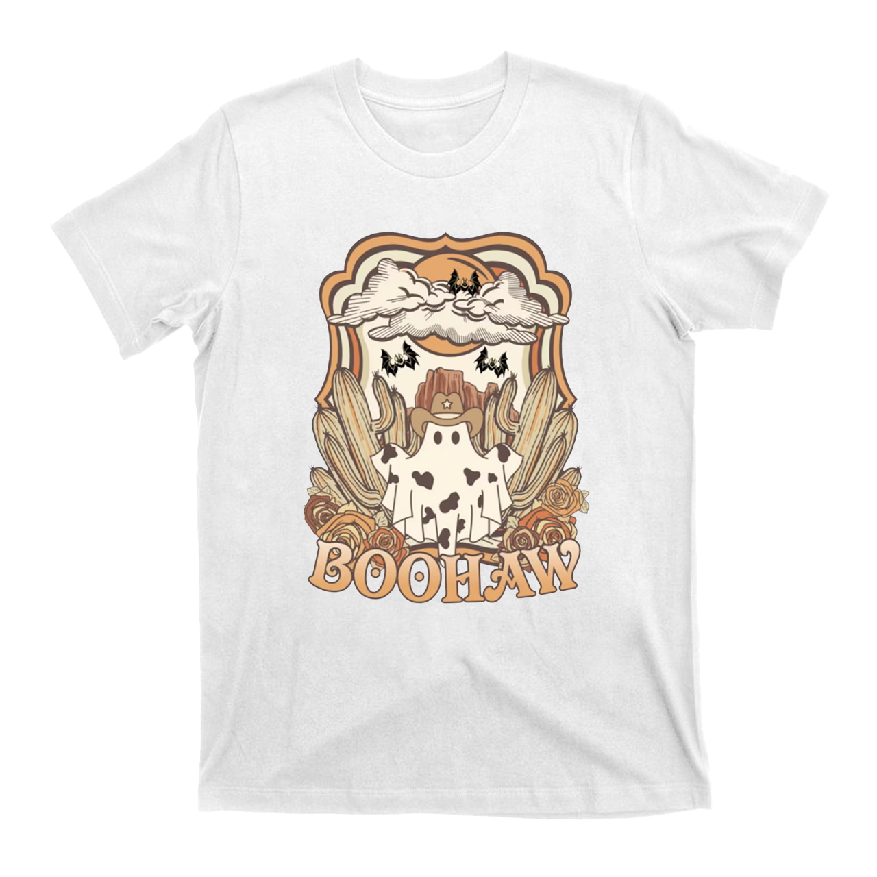 Halloween BooHaw Spooky Season Cowboy T-Shirts