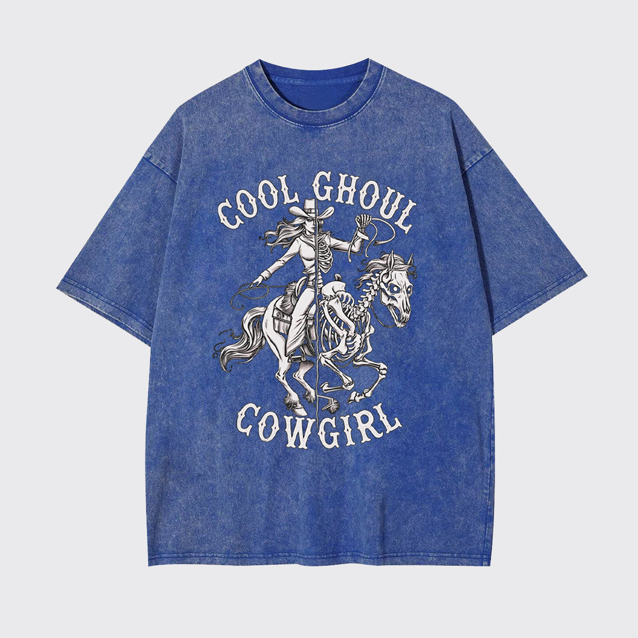 Halloween Cool Ghoul Cowgirl Garment-dye Tees
