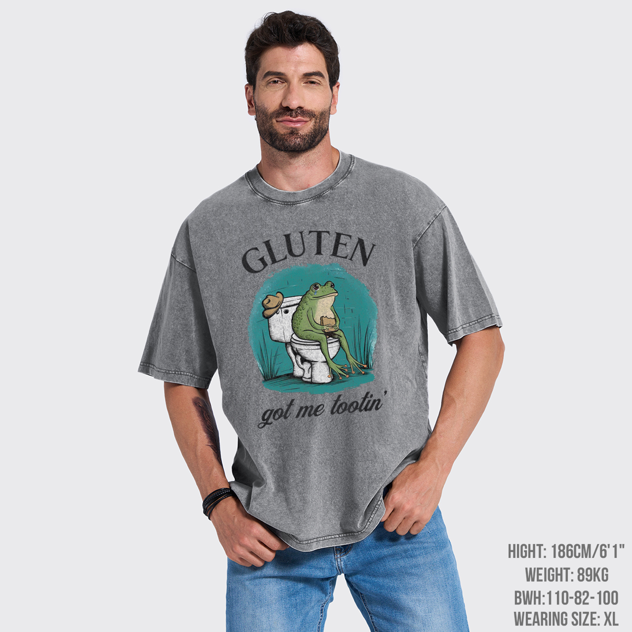 Gluten Got Me Tootin Garment-dye Tees