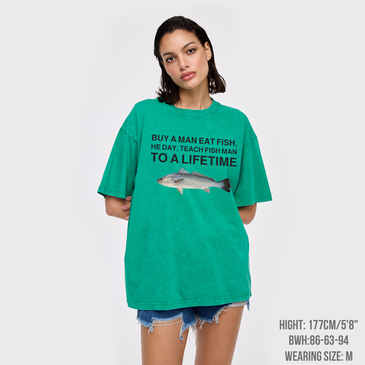 Buy A Man Eat Fish Garment-dye Tees