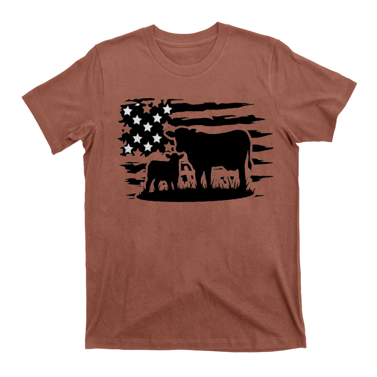 USA Cow Farm Cowboybay T-Shirts