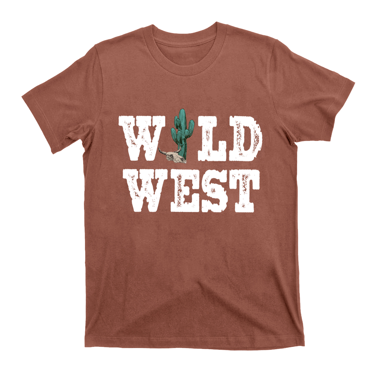 Wild West Cow Skull Cowbo T-Shirts