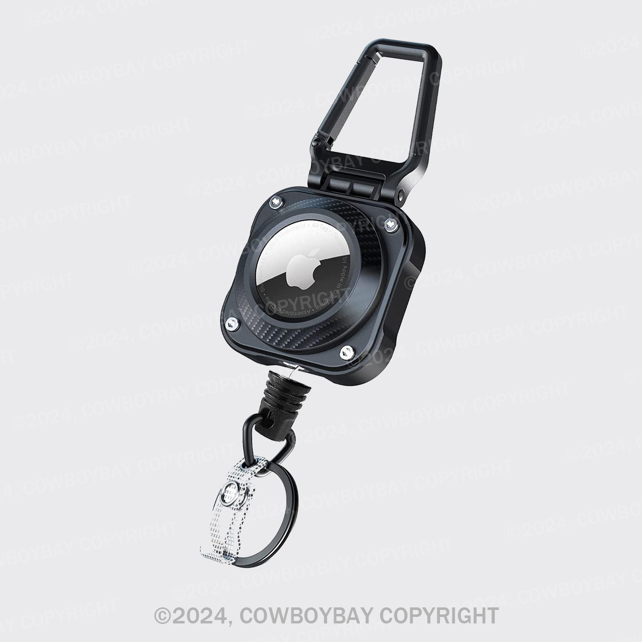 Retractable Anti-Lost Wire Rope Keychain