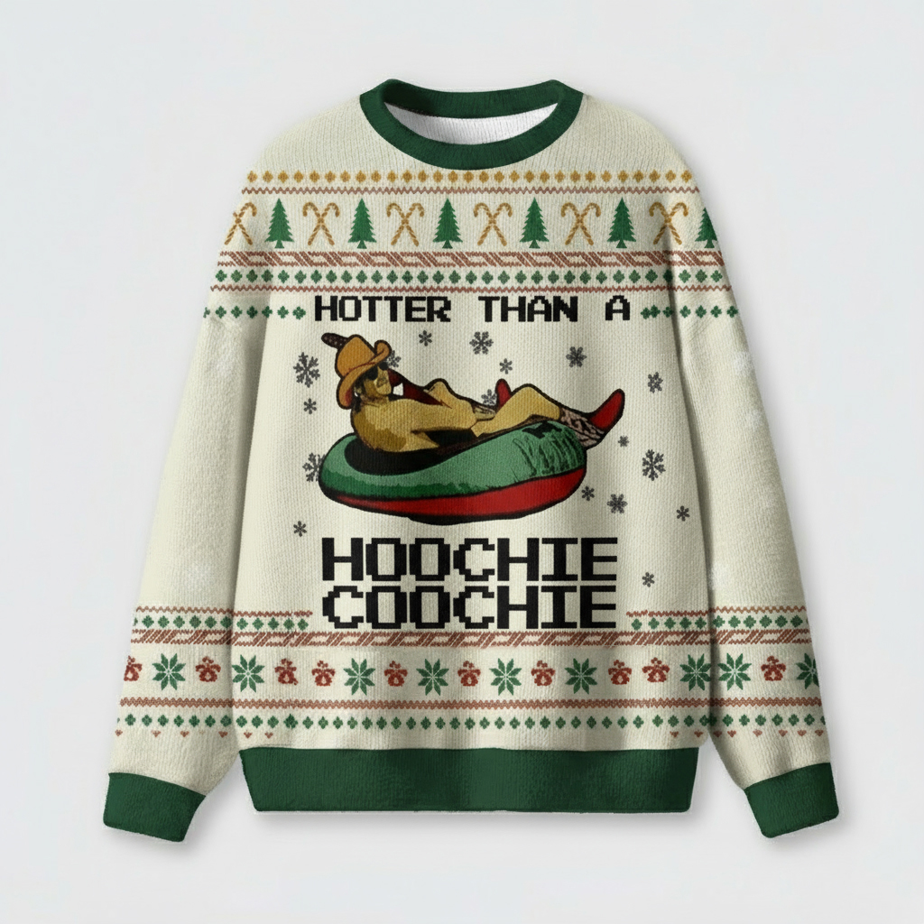 Funny Country Christmas Ugly Knit Sweatshirt