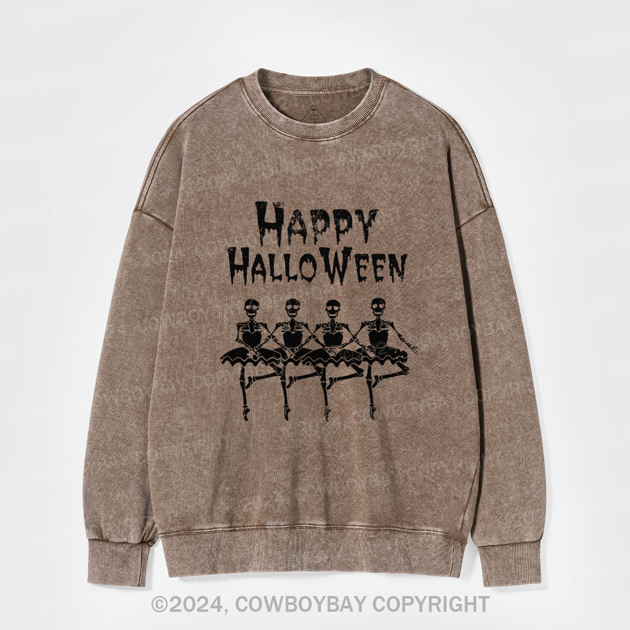 Halloween Ballerinas Washed Sweatshirts