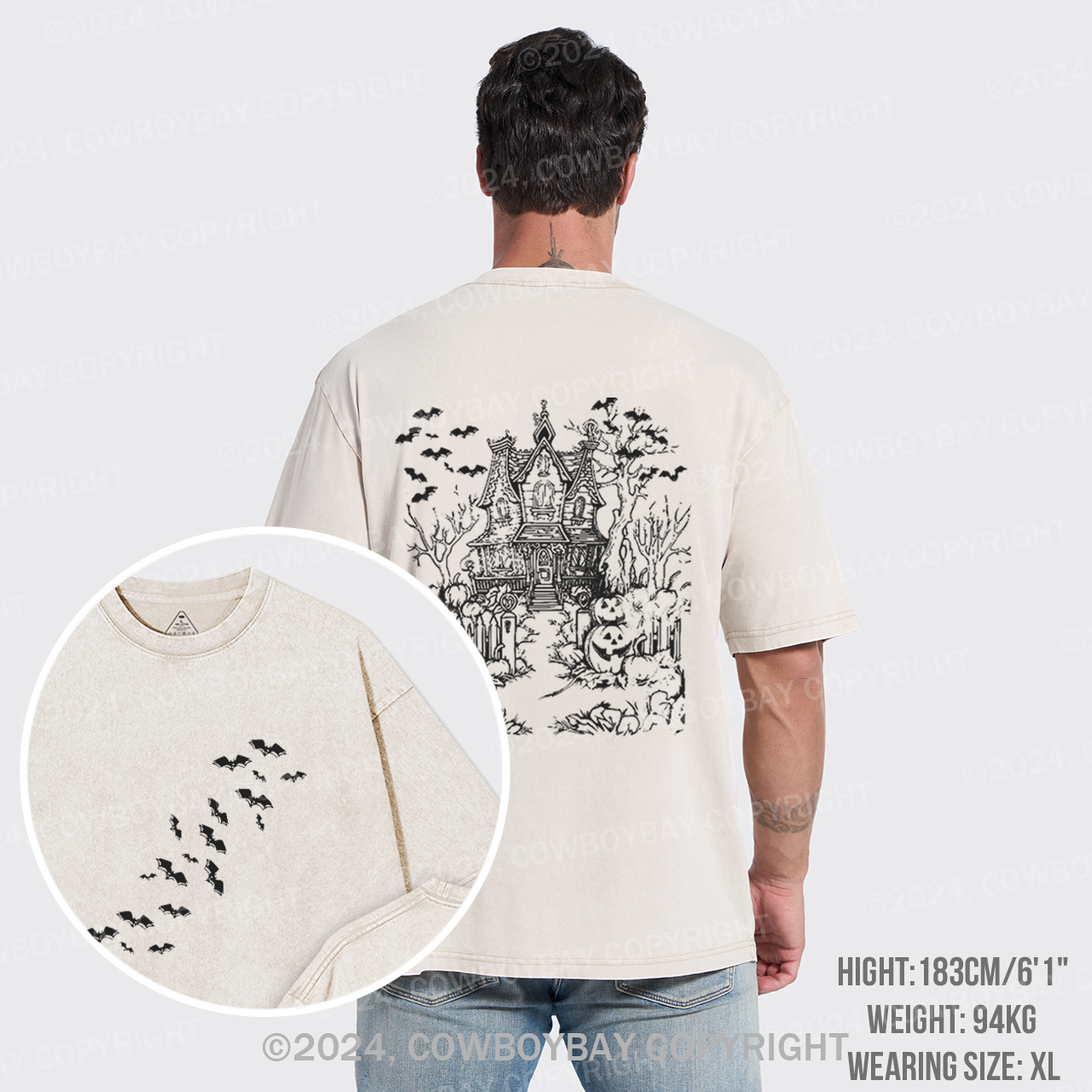 Haunted House,Welcome To Your Presence Garment-dye Tees