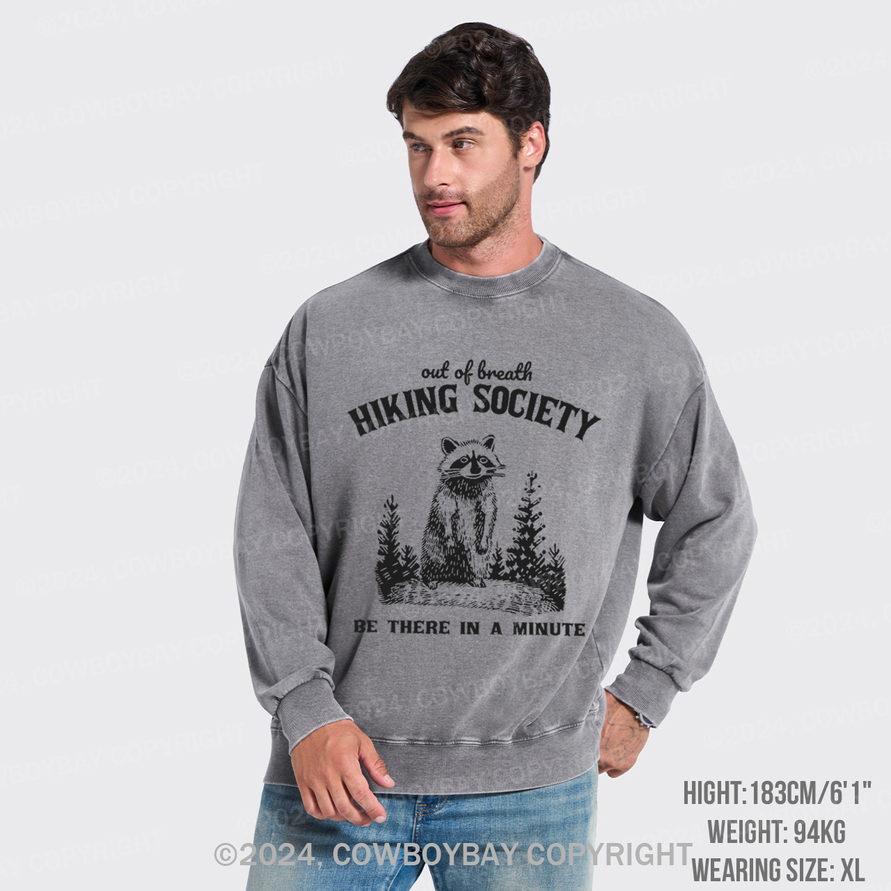 Out Of Breath Hiking Society Washed Sweatshirts