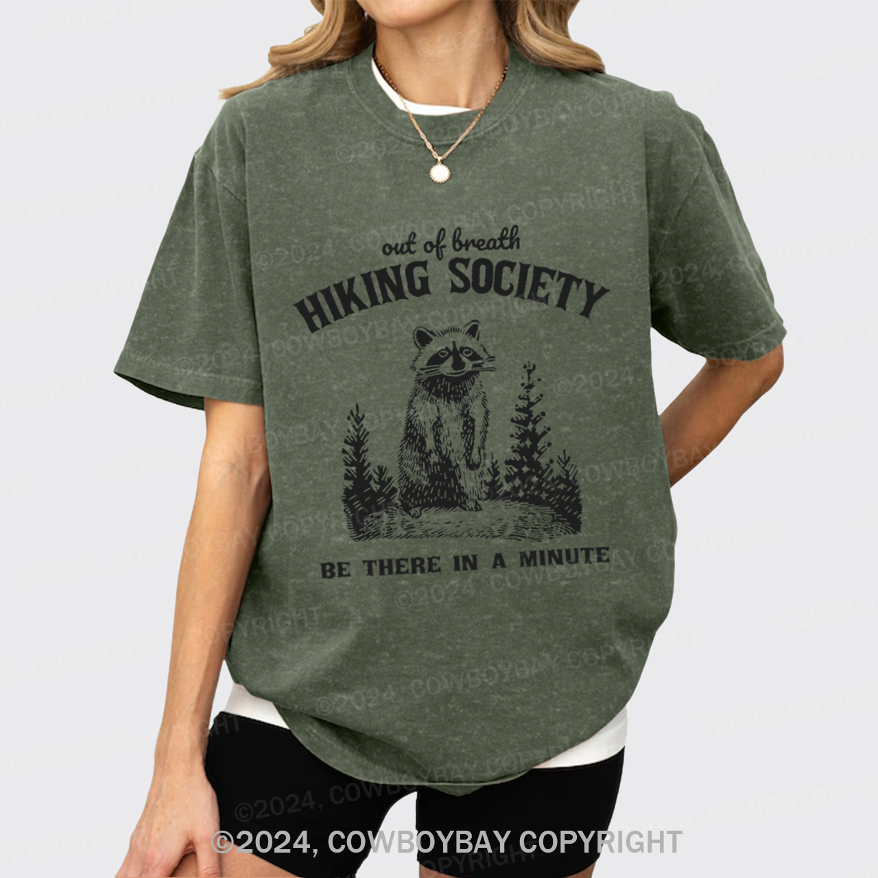Out Of Breath Hiking Society Garment-dye Tees