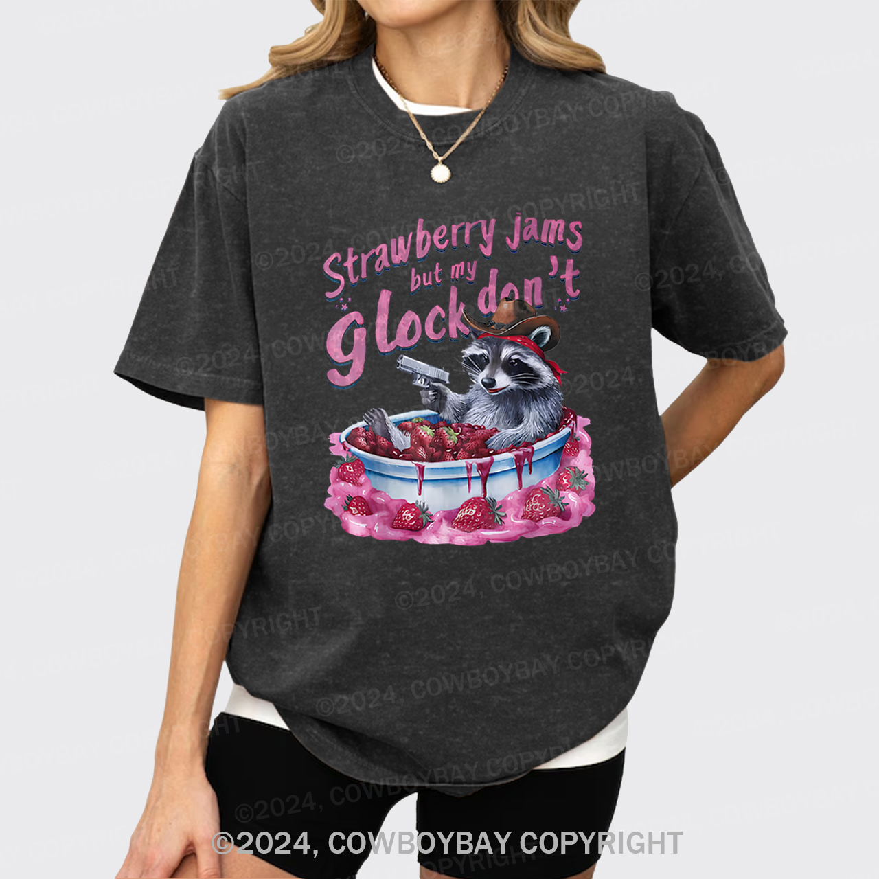 Let's Soak In The Strawberry Bath Garment-dye Tees