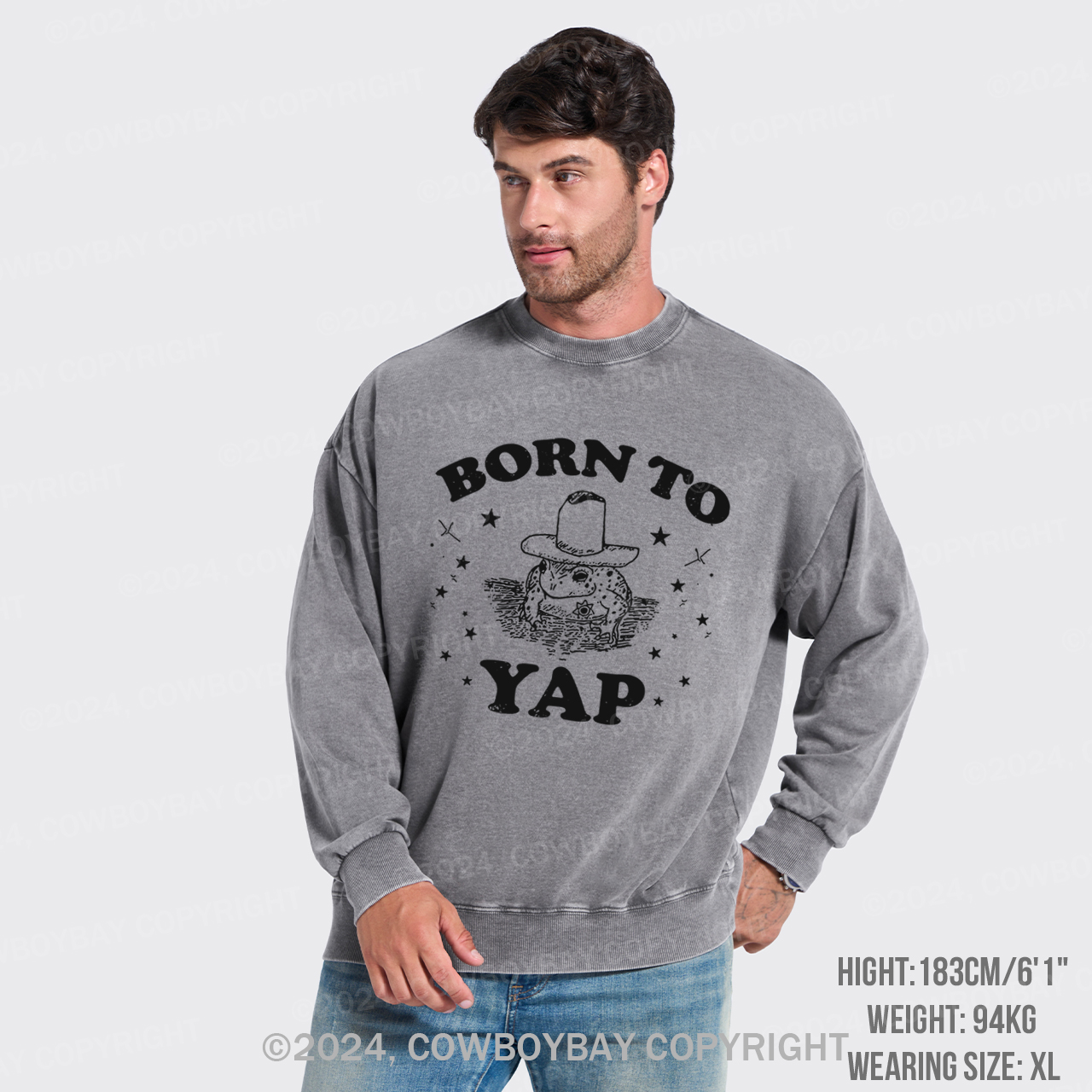 Born To Yap Washed Sweatshirts