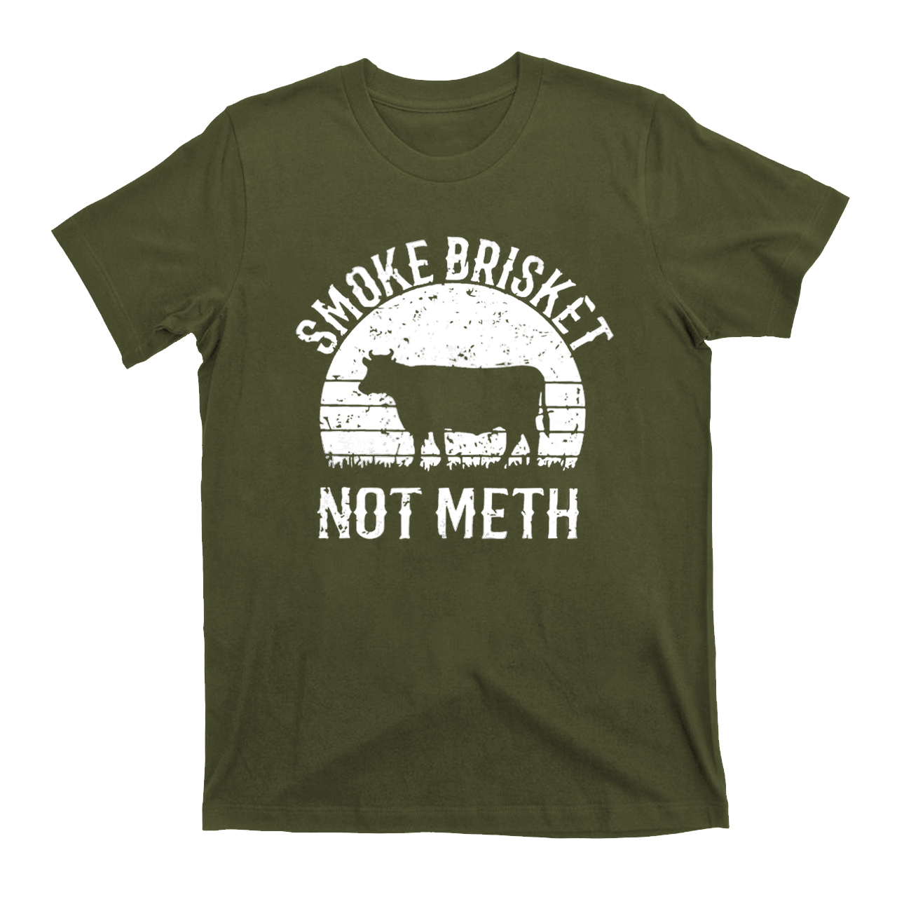 Smoke Brisket Not Meth Cowboy T-Shirts