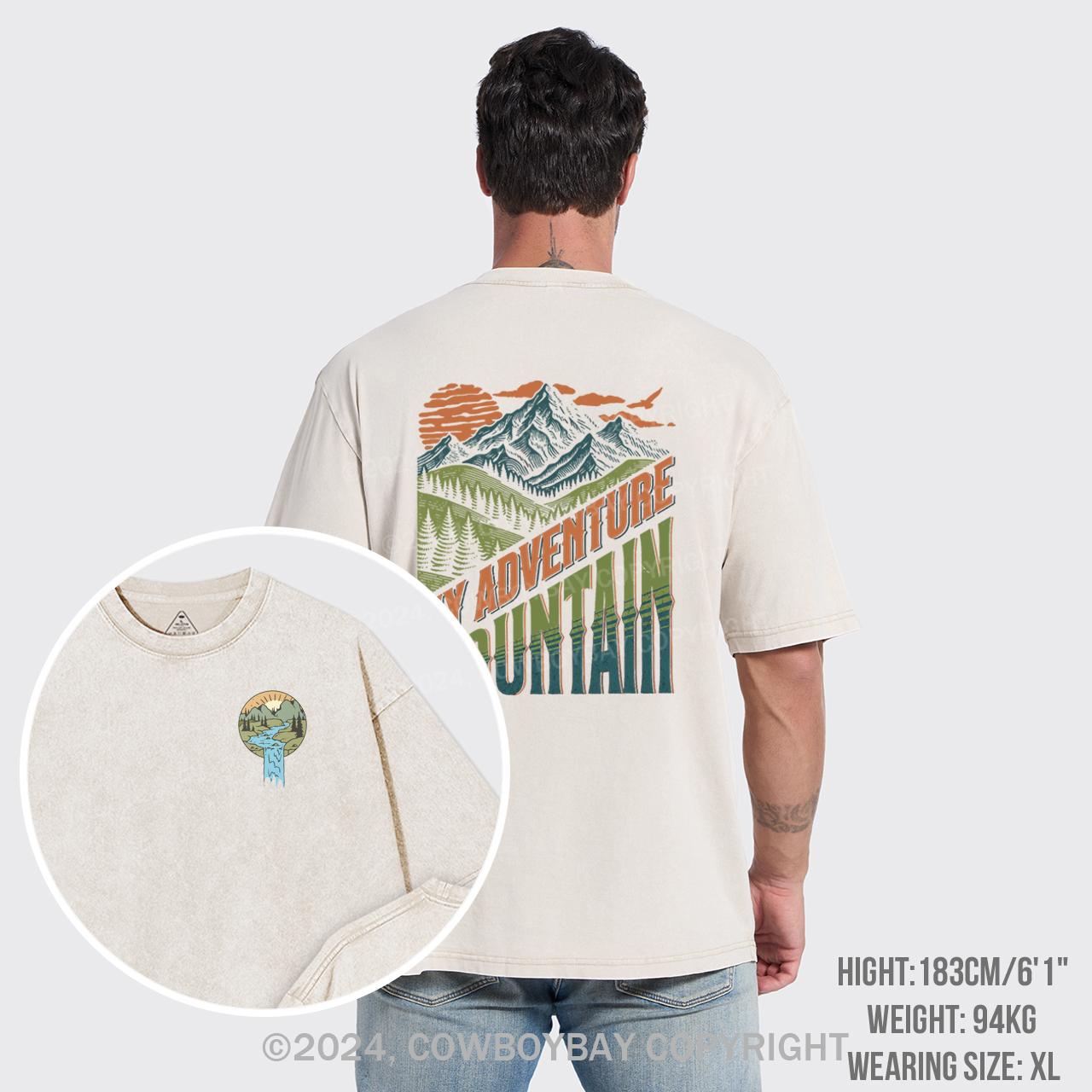 Sunrise River Forest Garment-dye Tees