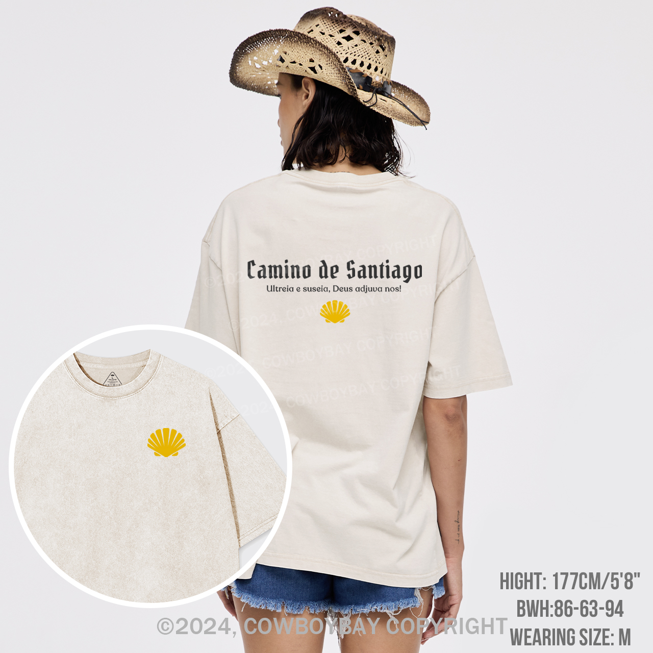 Camino De Santiago arment-dye Tees