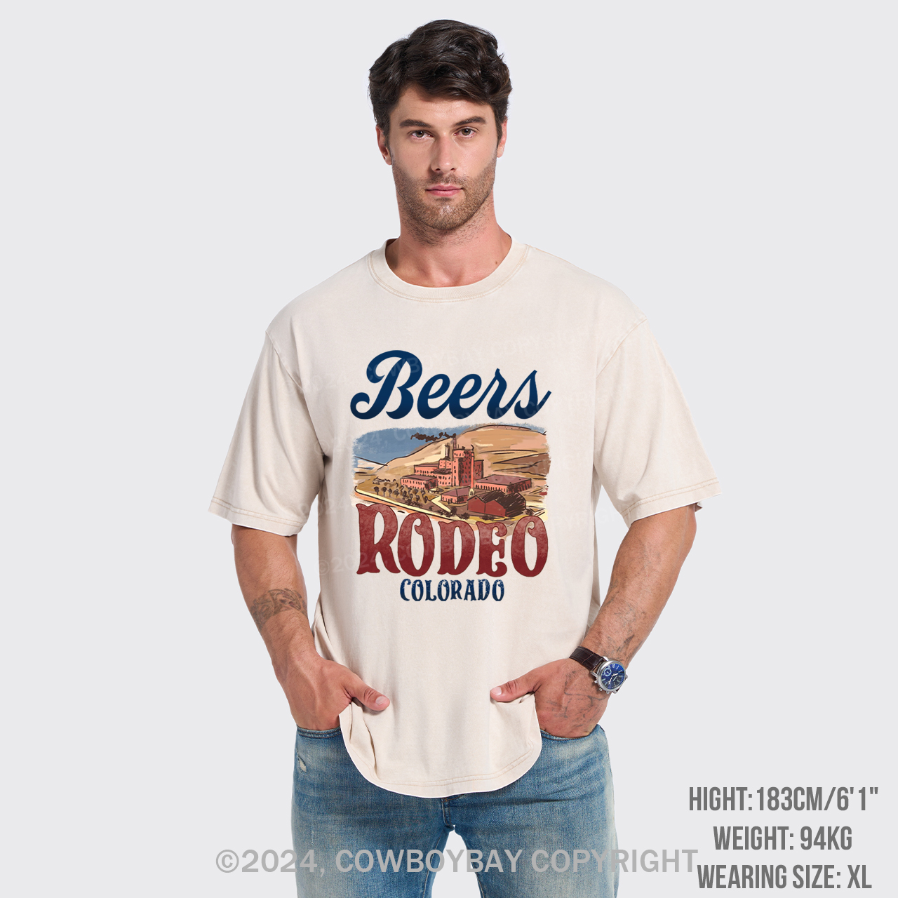 Beers Rodeo Colorado Garment-dye Tees
