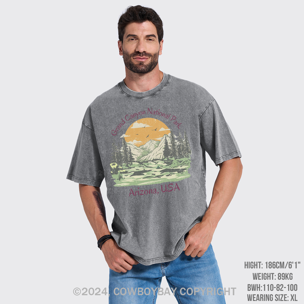 Grand Canyon National Park Garment-dye Tees