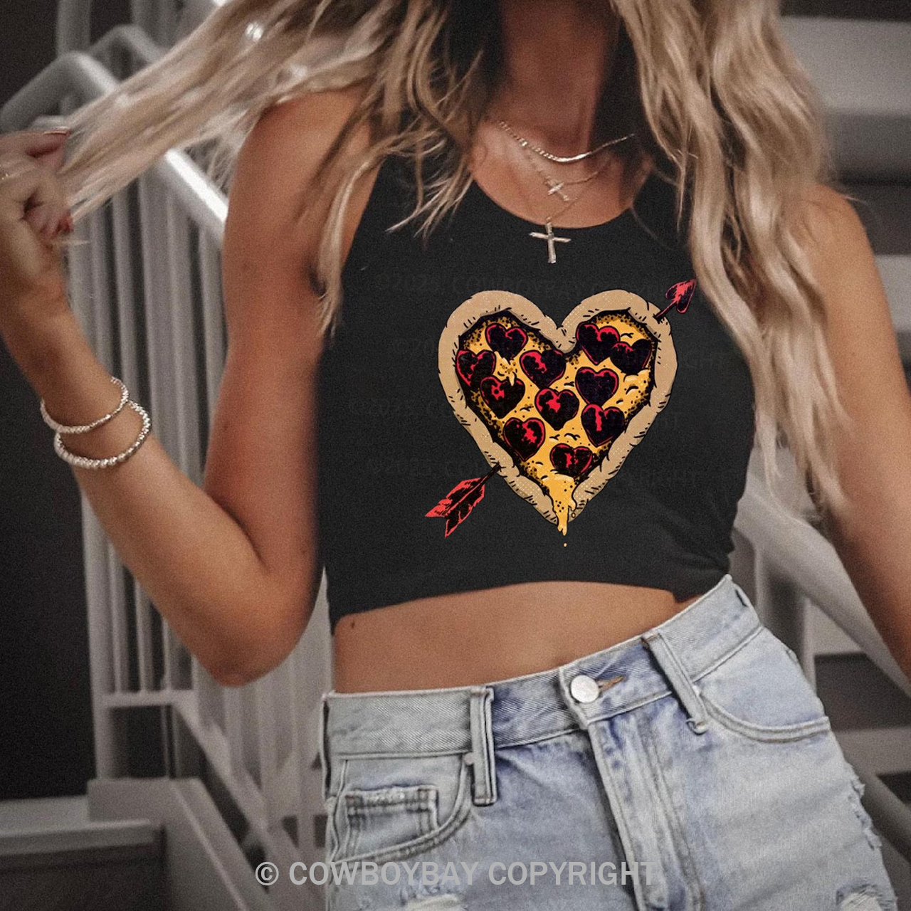 Pizza Heart Tank Top
