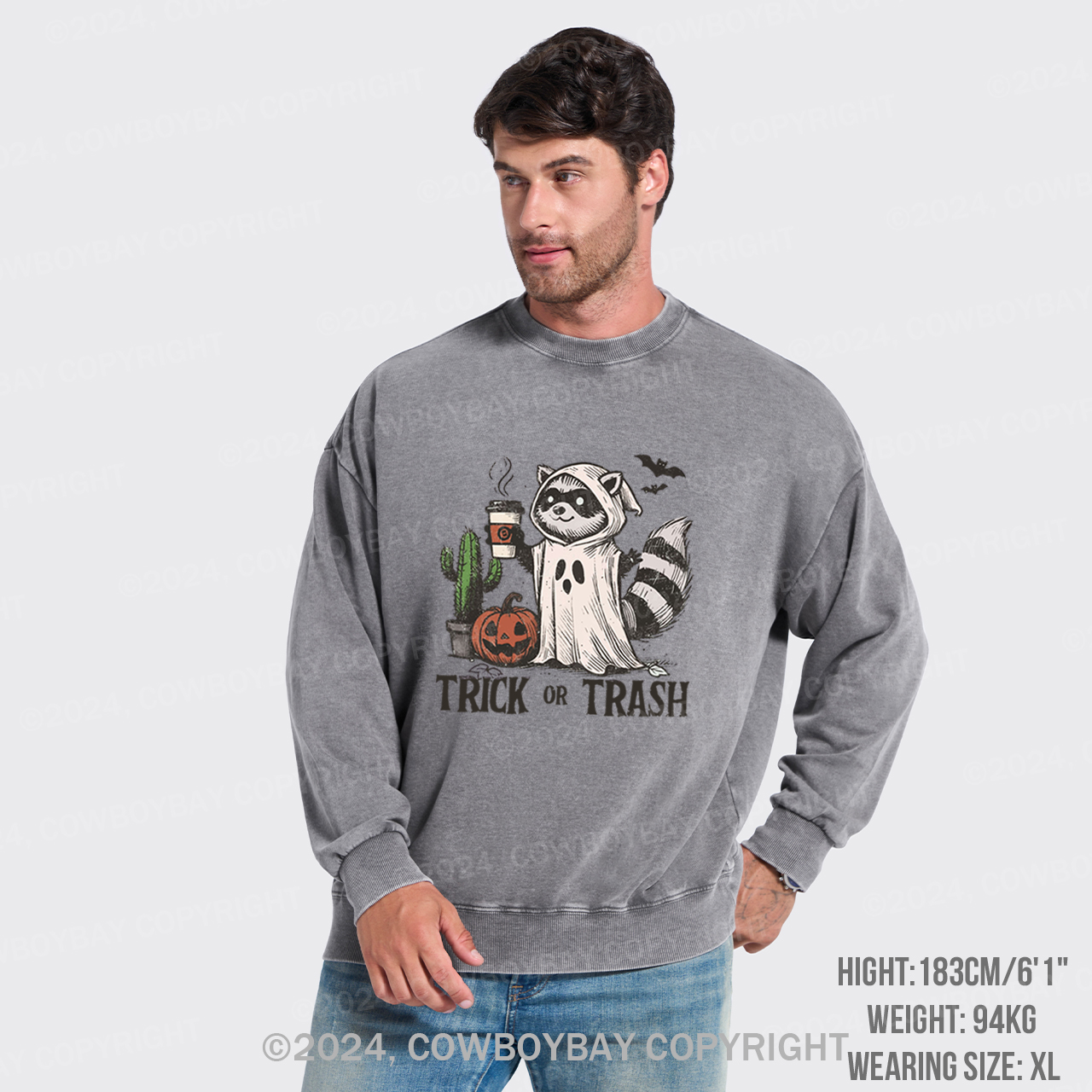 Trick Or Trash Washed Sweatshirts