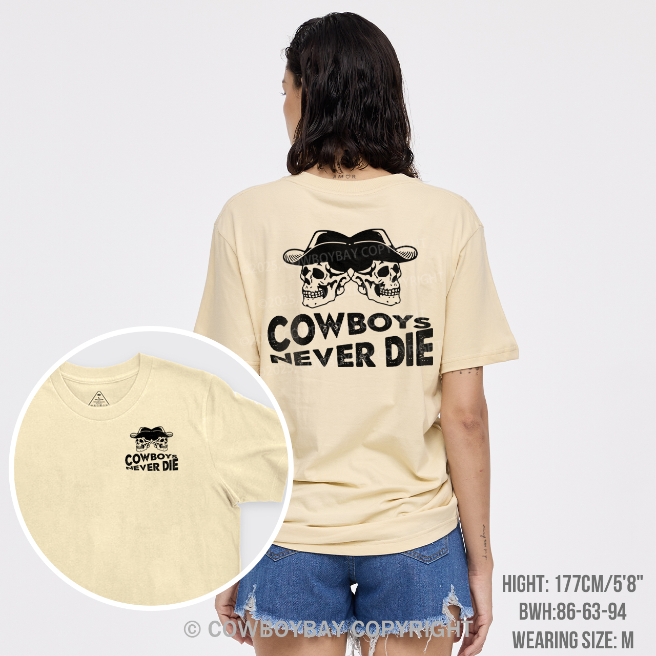 Cowboys Never Die Skeleton T-Shirts