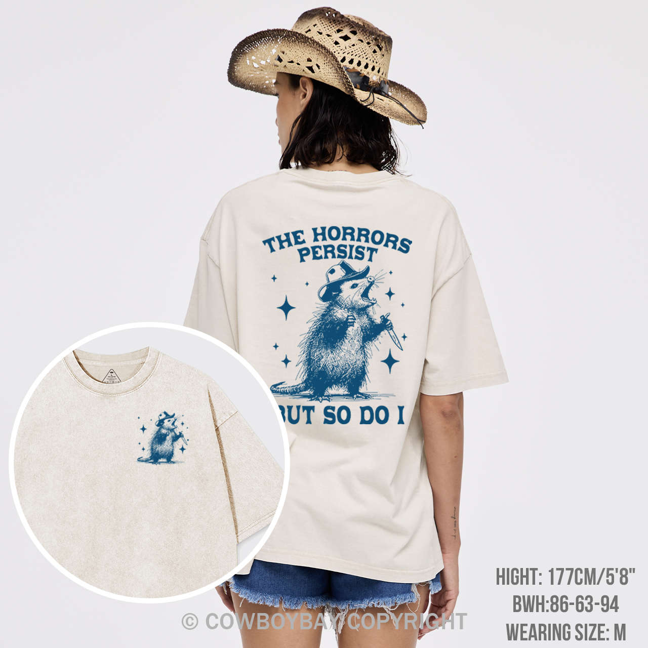 The Horrors Persist But So Do I Garment-dye Tees