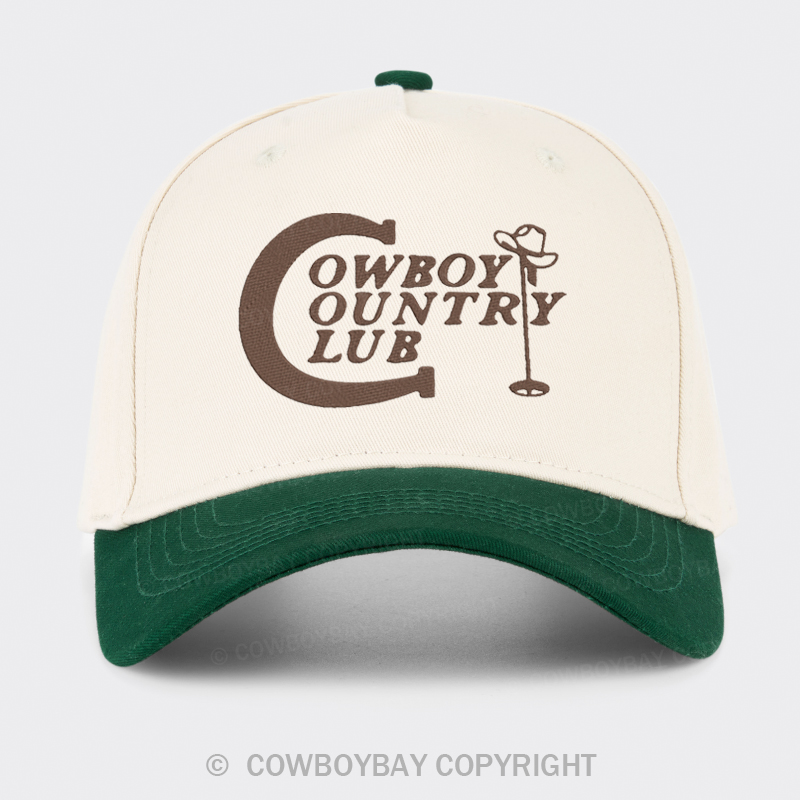 Cowboy Country Club Embroidered Trucker Hat