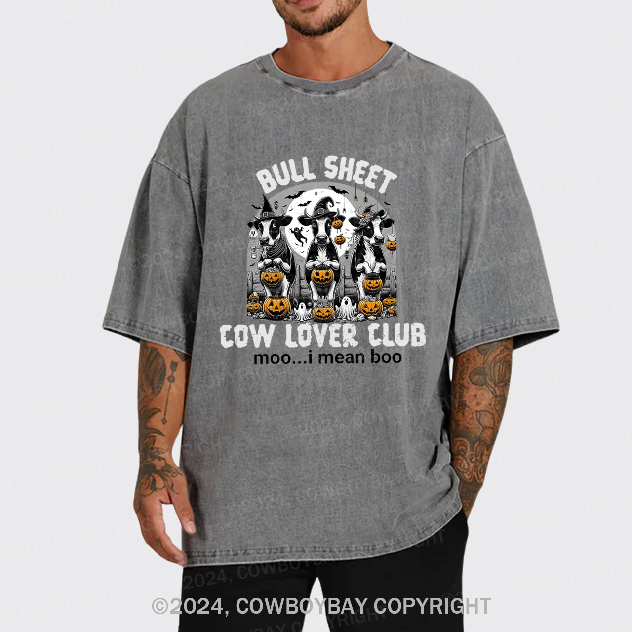 Bull Sheet Halloween Garment-dye Tees