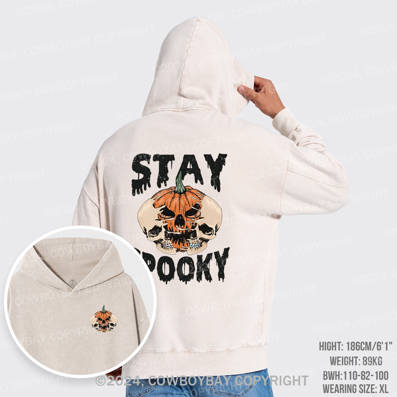 Stay Spooky Garment-Dye Hoodies