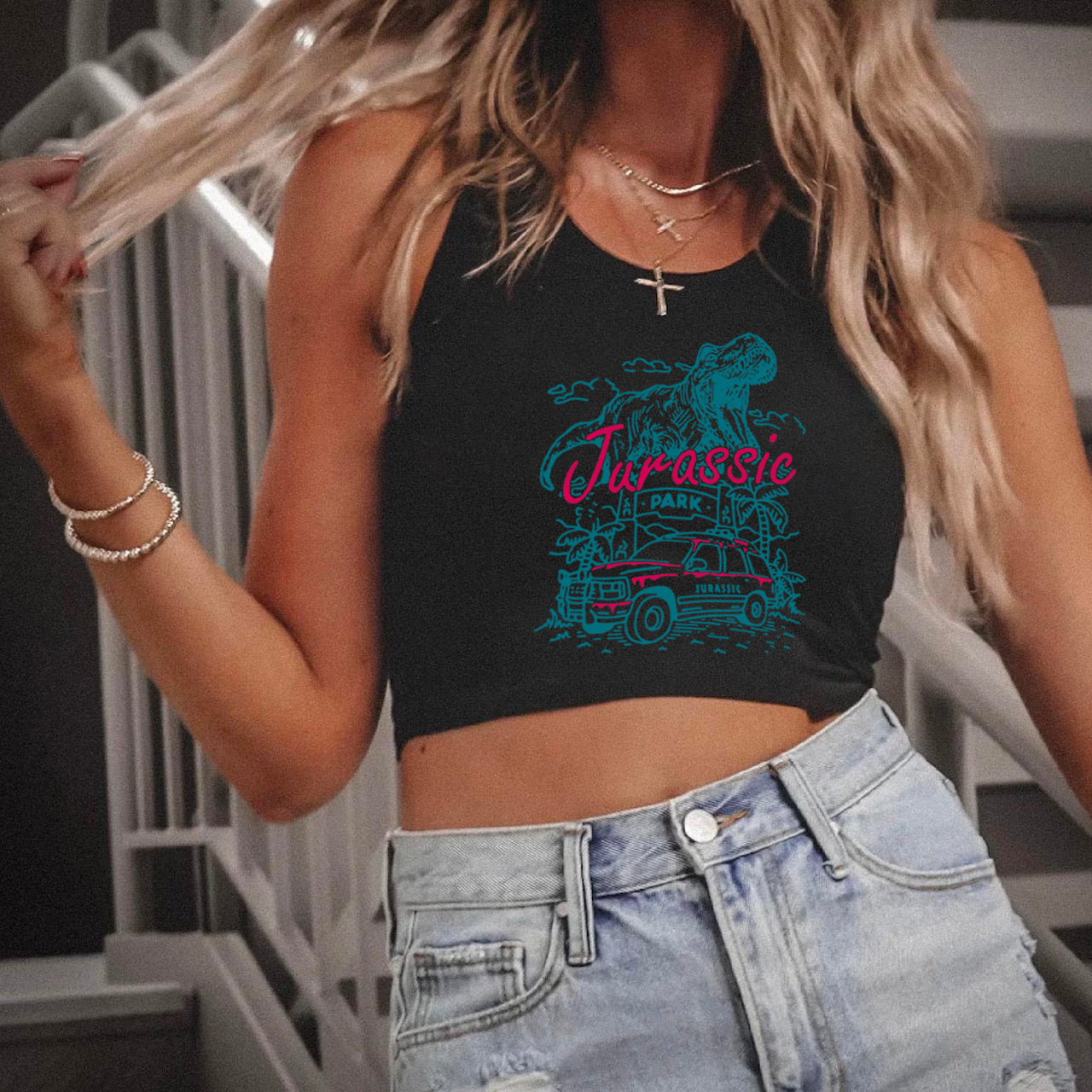Vintage Summer Island Of Adventure Tank Top