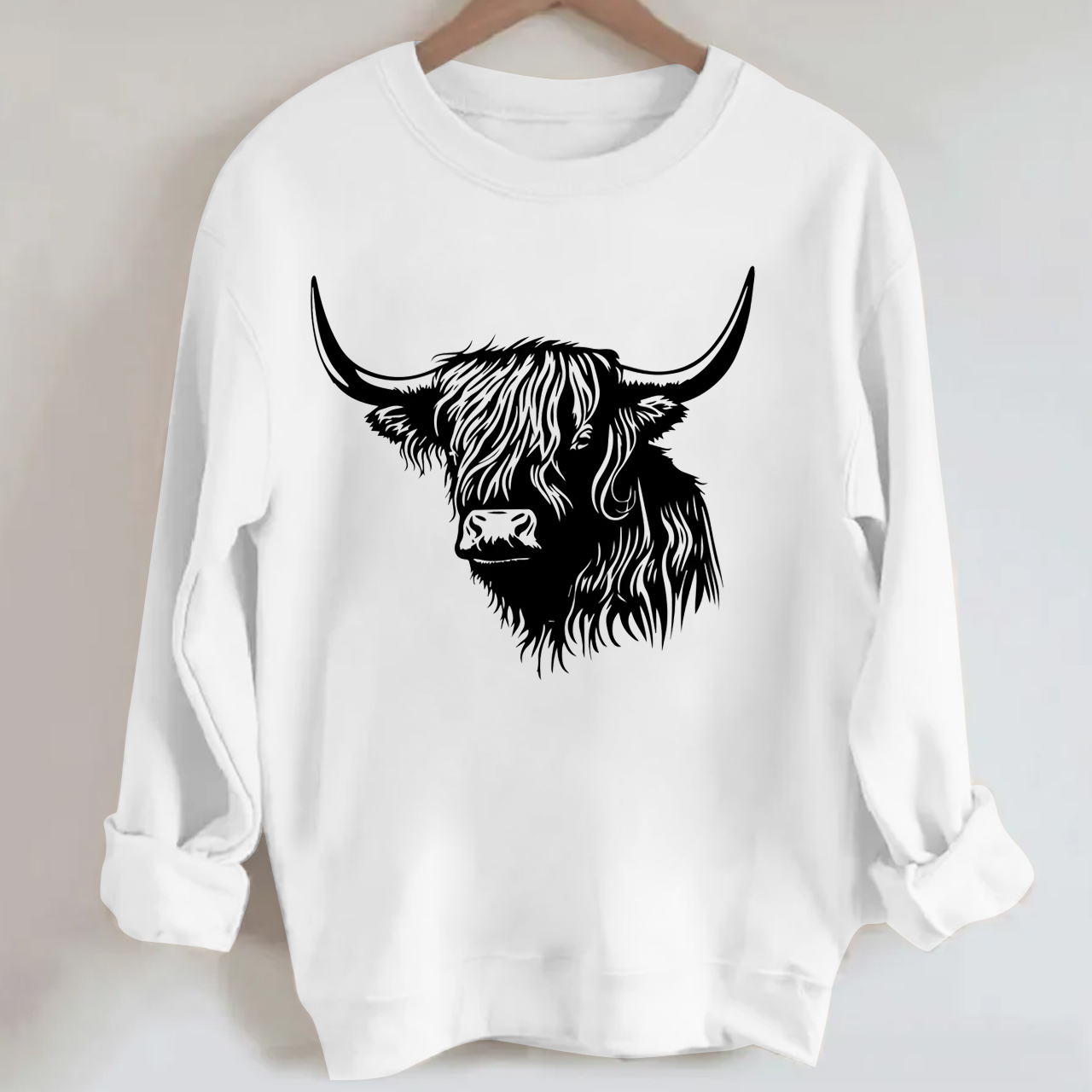 Free Sacred Highland Cow Sweatshirt