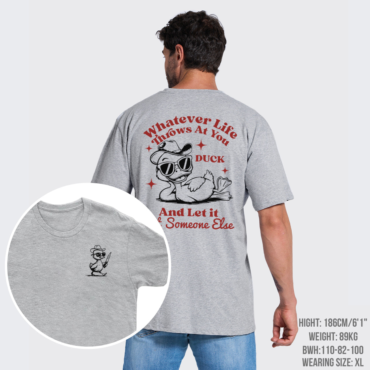 Funny Duck-Whatever Life Throws at You T-Shirts