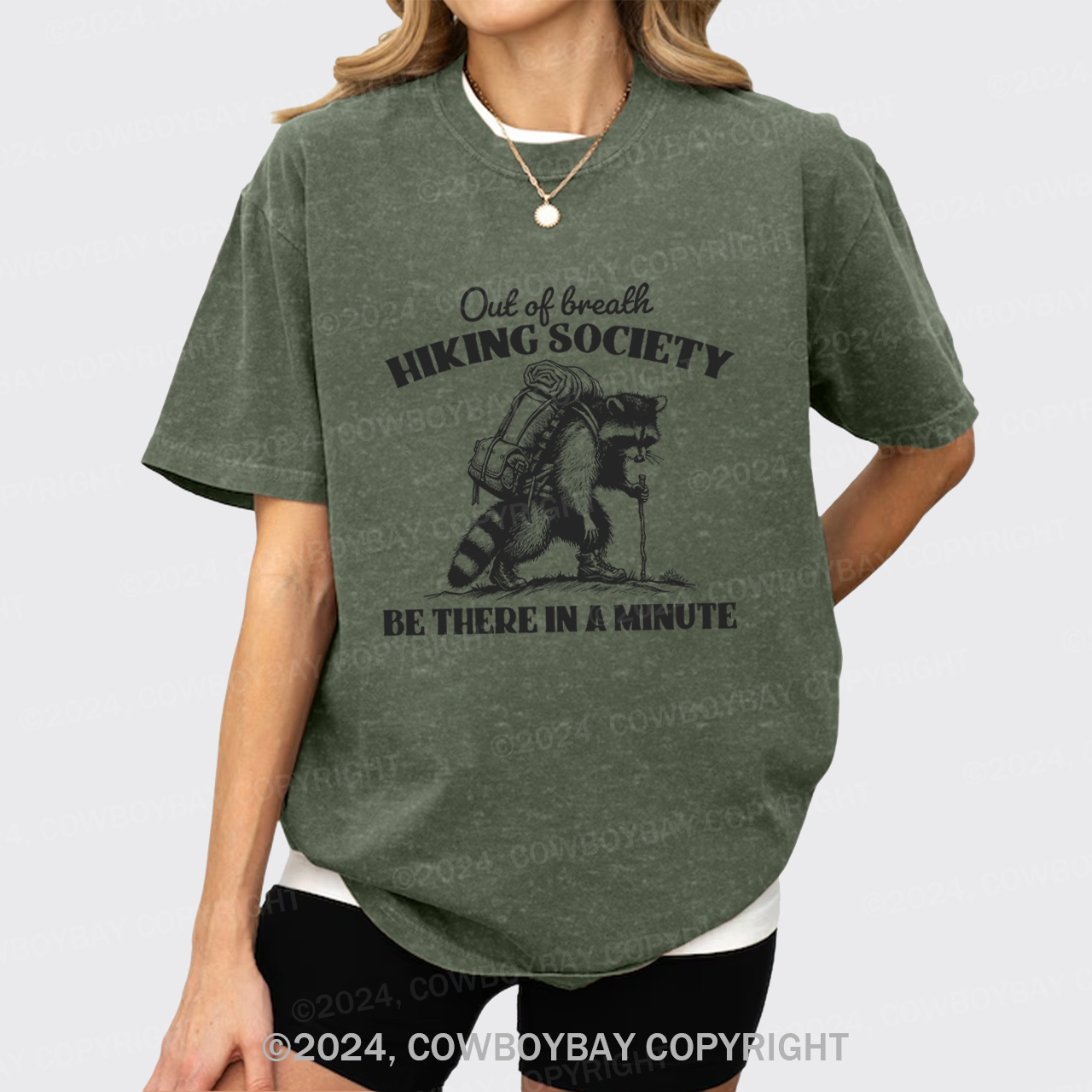 Out of Breath Hiking Society Garment-dye Tees