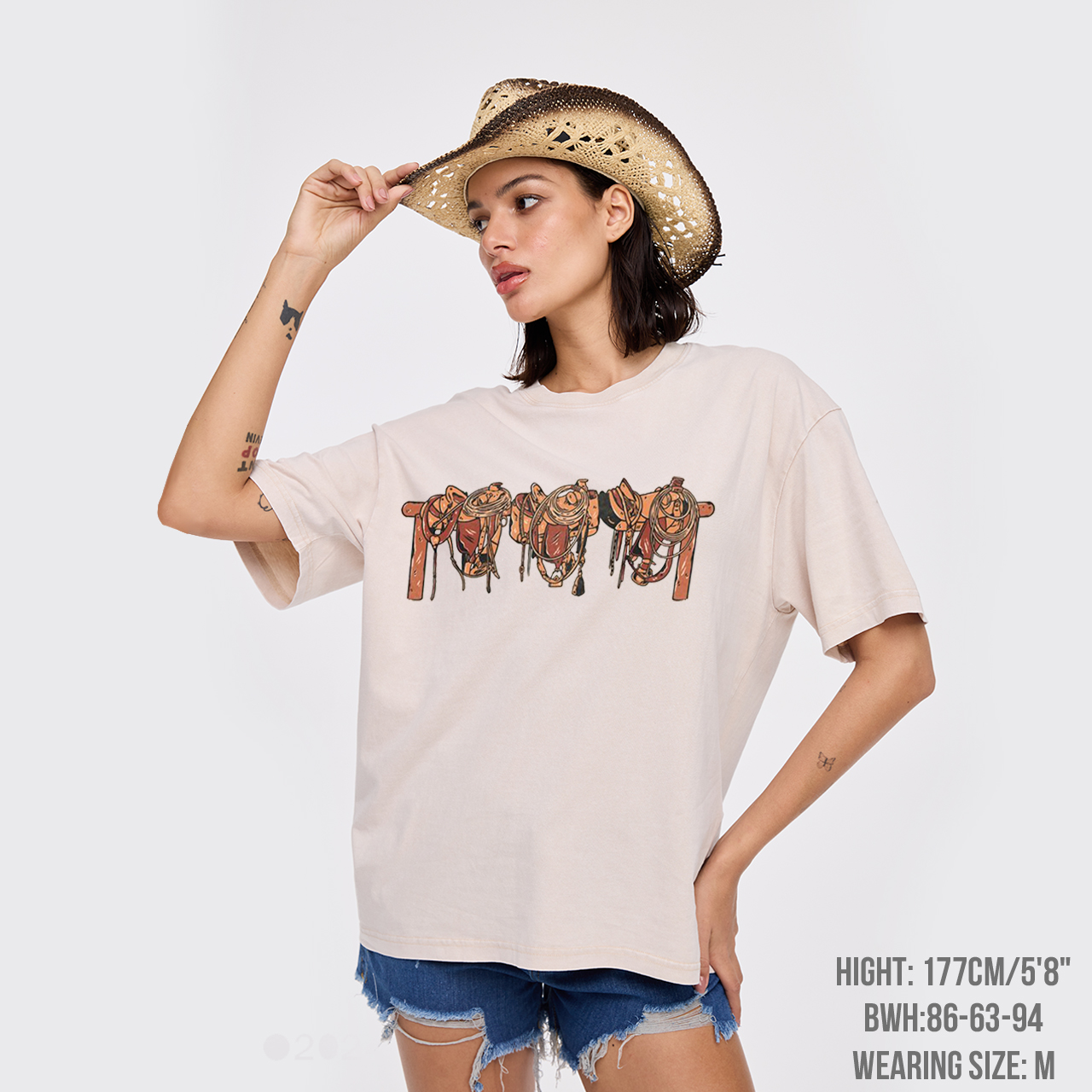 Cowboy Saddle Up Garment-dye Tees