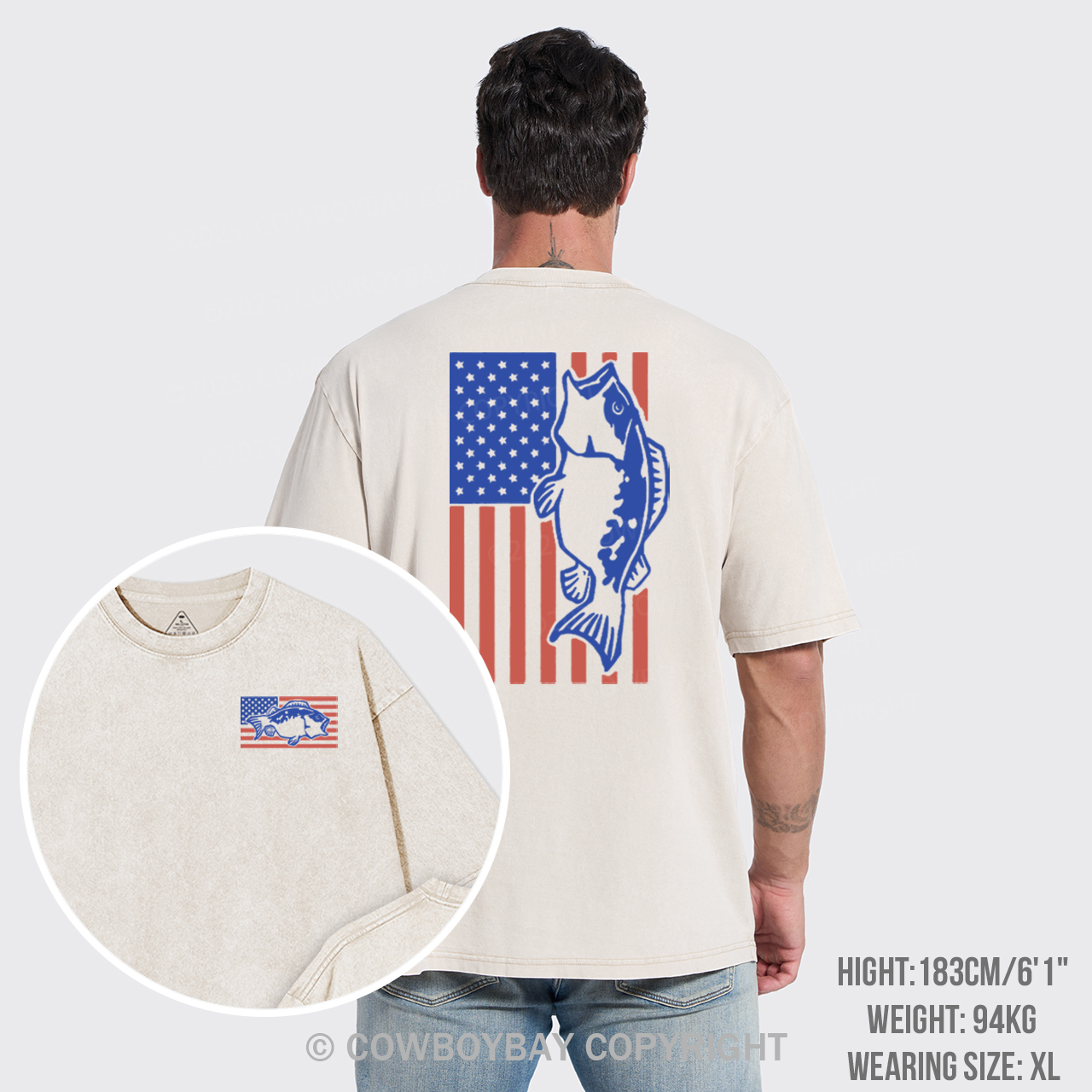 Fishing Flag Garment-dye Tees