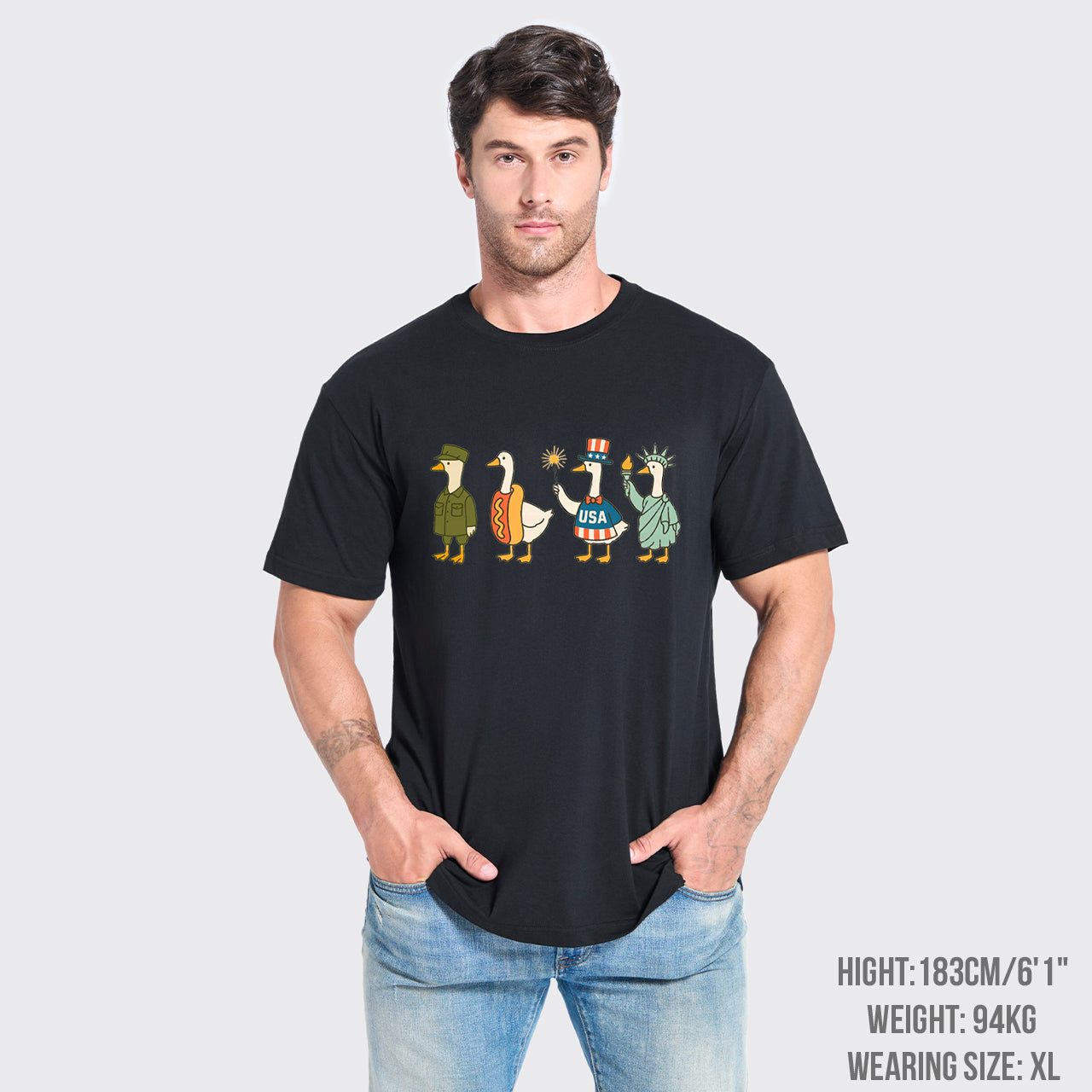 4th Of July-Patriotic Goose T-Shirts