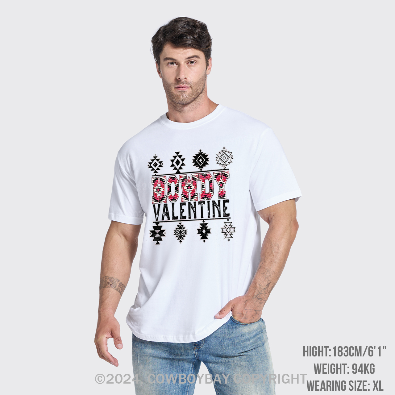 Distressed Aztec Howdy T-Shirts